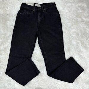 Everlane Women's NWT Black The Original Cheeky‎ Minimalist Jean W26 Crop/L26.5